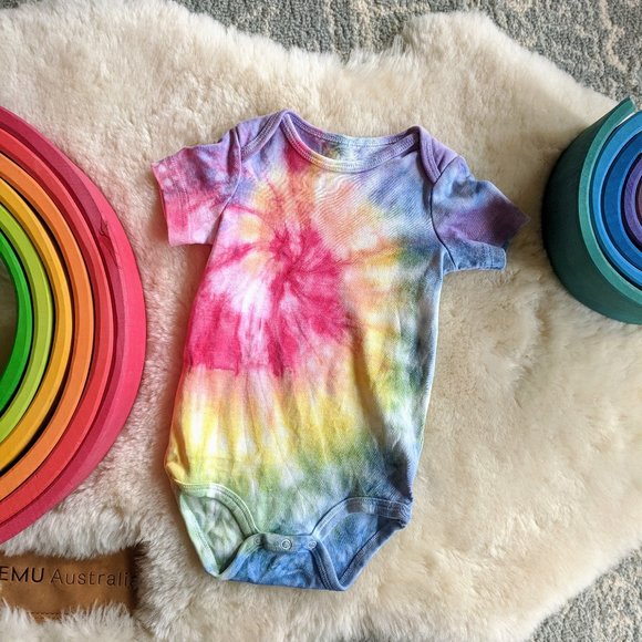 Primary Other - NWT Primary Onesie Babysuit Handmade Tie Dye 3-6m